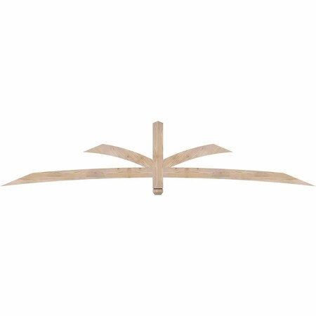 Ekena Millwork Davenport Smooth Timber Gable Bracket, Douglas Fir, 108"W x 22"H x 1 1/2"D x 3 1/2"F, 5/12 Pitch GBW108X22X0204DAV00SDF